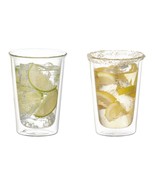 Set of 2 Double Walled Cocktail Glasses - Kinto Cast - 290 ml (9.81 fl. ... - £27.95 GBP