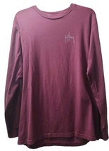 Guy Harvey Men&#39;s Size M Classic Fit Long Sleeve Shirt Marooon - £13.28 GBP