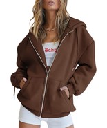 Trendy Queen Womens Zip Up Hoodies Long Sleeve Sweatshirts Fall Outfits - $1,107.17 MXN