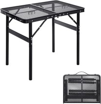 Small Folding Table 2Ft Grill Table Foldable Camping Table Picnic Portab... - $40.96