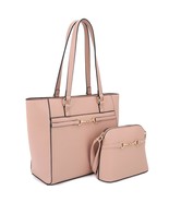 New 2in1 Smooth Matching Shoulder Tote Bag With Crossbody Set - $38.80