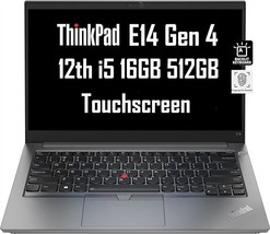 Lenovo Thinkpad E14 Gen 4 Business Laptop (14&quot; Fhd Touchscreen, Intel Core I5-12 - £1,118.32 GBP