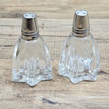Vintage Crystal Cut Glass Miniature Salt and Pepper Shakers Japan - Set Of 2 - £12.26 GBP