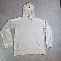 H&amp;M Lightweight Pullover Hoodie Adult Small Off White Cream Colored Swea... - $14.99