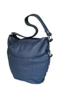 Blue Leather Purse, Leather Hobo Bag, Handmade Purses, Shoulder Handbag,... - $97.74