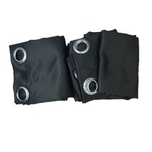 2 Set 46”x 63” Blackout Thermal Grommets Window Curtain Panel Black - £11.36 GBP