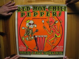 Red Hot Chili Peppers Poster Los Angeles Flaming Lips The S/N 2003 - $1,349.99