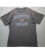 NFL Houston Texans Team Apparel T Shirt Football Unisex Medium Gray Shor... - $18.49
