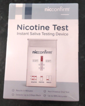 Nicconfirm Nicotine Test Instant Saliva Testing Device EXPIRE 04/2030 NEW - £4.98 GBP