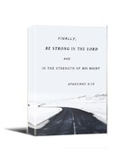 Ephesians 6:10 Strength Lord Canvas wall Art - Bible Verse Wall Art Deco... - $18.72 CAD+