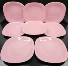 (8) Mikasa Pink Whisper Dinner Plates Set Vintage Color Clasics CF100 Ja... - $148.37