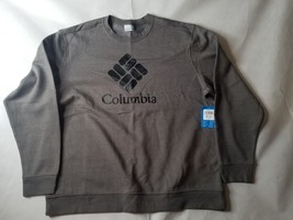 Columbia Mens Crew Neck Sweatshirt (Xxl) New W/Tags Gray W/PRINTED Letters V15 - £15.64 GBP
