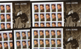 US Stamps/Postage/5 Sheets Sc #3329 James Cagney MNH F-VF OG FV $33.00 - £17.06 GBP