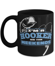 Weekend Hooker, black coffee mug, coffee cup 11oz and 15oz. Model 6400016  - £19.97 GBP