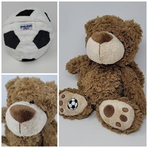 Buddy Ball Plush Teddy Bear Reversible Turns Into Soccer Ball Sports Vic - £14.93 GBP