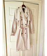 Forever21 Women&#39;s Size Large Oyster Gray Outerwear Long Trench Coat (NEW) - £46.62 GBP