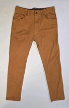 Prana Men's Brown Orange Slim Fit  Workwear Hiking Pants 33x34 Organic C... - $21.09