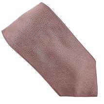 Tommy Hilfiger Mens Neck Tie Silk Pink Gray Thin Stripe Pattern Business Formal - £15.80 GBP
