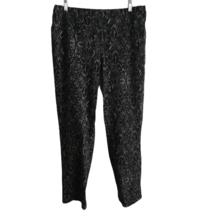 Isaac Mizrahi Live Pants Black Gray Back Pockets Casual Cotton Stretch S... - £17.29 GBP