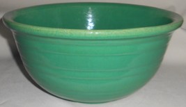 1930s Garden City Pottery Green Color - Mixing Bowl #5 San Jose - California - £77.89 GBP