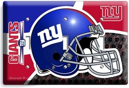 New York Giants Football Team 3 Gang Light Switch Wall Plate Man Cave Art Decor - $19.99