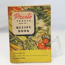 Presto Recipe Book 1949 Pressure Cooker - $34.29