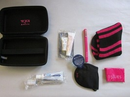 TUMI Delta Travel Multi-pose Pink Amenity Kit Cosmetic Toiletry Case - $17.60
