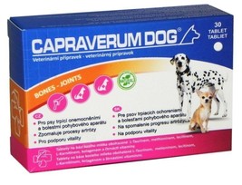 Capraverum Dog Bones &amp; Joints Medicine 30 tablets vitamins arthritis foo... - £23.50 GBP