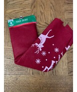 Christmas Tree Skirt Tree And Reindeer - $17.70