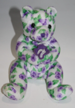 Ty Beanie Baby Corsage the Bear Flower Bouquet Gift Purple Soft Toy Reti... - £7.03 GBP