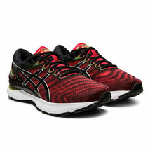 ASICS GEL-Nimbus 22 Men&#39;s Athletic Running Shoe Size 8 Color Red, Black &amp; White - £110.90 GBP