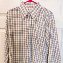 Vintage Career Club Long Sleeve Button Down Shirt Plaid 16 1/2-33 - £14.38 GBP