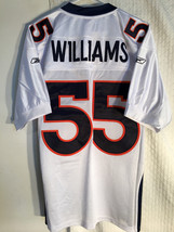 Reebok Authentic NFL Jersey Denver Broncos D.J. Williams White sz 52 - £31.57 GBP