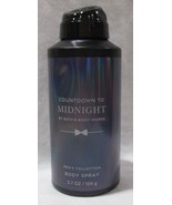 Bath &amp; Body Works Men&#39;s Collection Body Spray COUNTDOWN TO MIDNIGHT impe... - $22.99