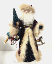 1994 Linda Soeby Santa Claus Father Christmas Old World Figurine 11&quot; Toy... - $88.61