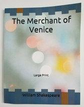 THE MERCHANT OF VENICE Large Print William Shakespeare Paperback Book - £6.38 GBP