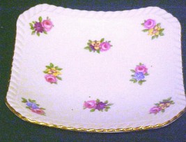 Royal Adderly English Bone China Dish Flower Pattern 4&quot; Vintage - £8.71 GBP
