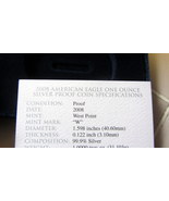 2008 W Proof Silver Eagle Box &amp; COA - OGP ONLY, NO COIN OR CAPSULE - $13.03 CAD