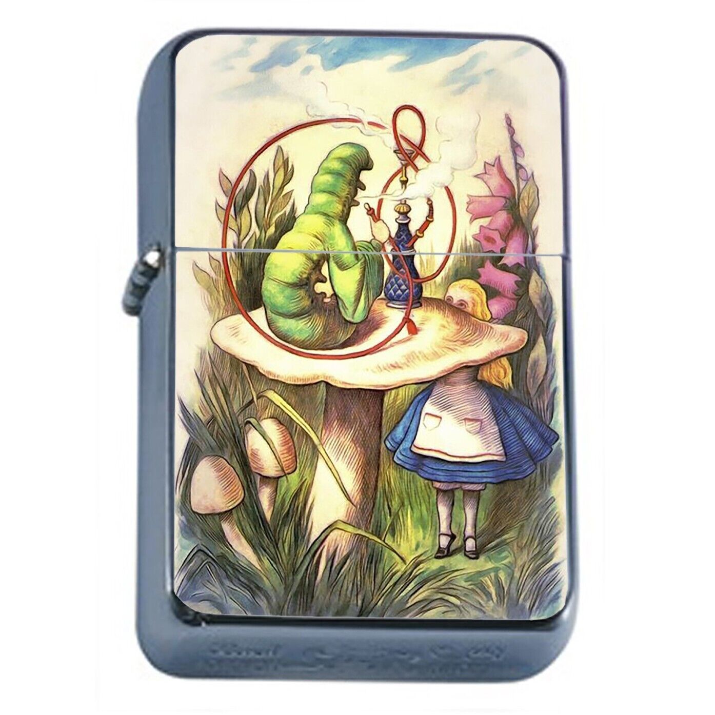 Windproof Refillable Flip Top Oil Lighter Hookah Fantasy Fairytale Wonde... - $14.80