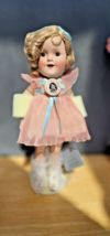 SHIRLEY TEMPLE 1930&#39;S Curly Top Reproduction DANBURY MINT DOLL w/ BOX 14&quot; - £73.27 GBP
