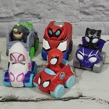 Spidey And His Amazing Friends Mini Racers Car Toys Lot Of 5 Hasbro Disney Jr - £11.48 GBP