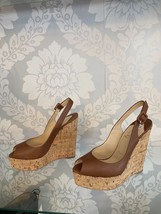 Christian Louboutin Platform Cork Wedge Heel Sandals Shoes - £425.52 GBP