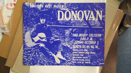 DONOVAN - VINTAGE ORIGINAL 1968 HANDBILL S.M.U. MOODY COLISEUM 8.5 X 11 - $50.00