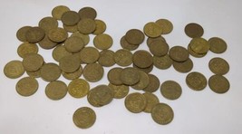 Chuck E Cheese Pizza Arcade Token Lot Of 63 Dated From 2000 - 2014 Vinta... - £19.06 GBP