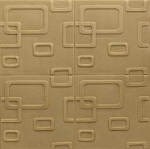 Dundee Deco PJ2205 Dark Gold Circular Shapes 3D Wall Panel, Peel and Stick Wall  - £9.95 GBP+