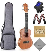 Concert Ukulele Ranch 23 inch Professional Wooden ukelele Instrument Kit - £58.00 GBP