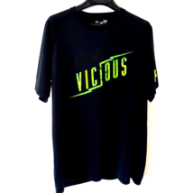 Mens Under Armour S/S Shirt Black Loose Heatgear Always Vicious Lightning Bolt L - £11.63 GBP