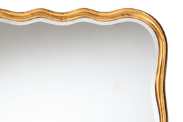 Volden Antique Goldleaf Scalloped Wood Accent Wall Mirror - $173.00