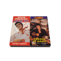 Lot of 2 Elvis Presley VHS Movies Loving You &amp; Change of Habit - $9.89