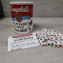 Campbells Soup Alphabet Dice Crossword Family Game Complete 36 Dice - $5.00